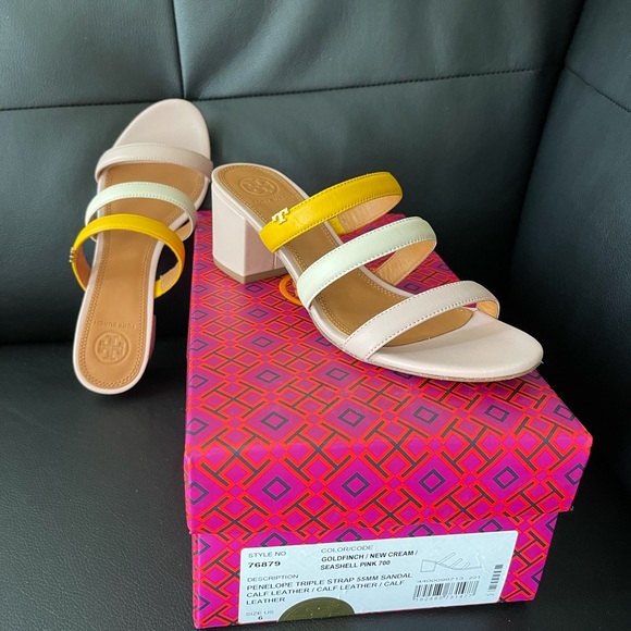 Tory Burch Penelope Triple Strap 55MM Sandal - Picture 3 of 9